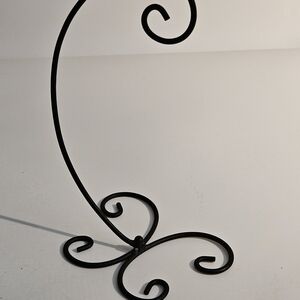 Set of 2 Black ornament hanger metal